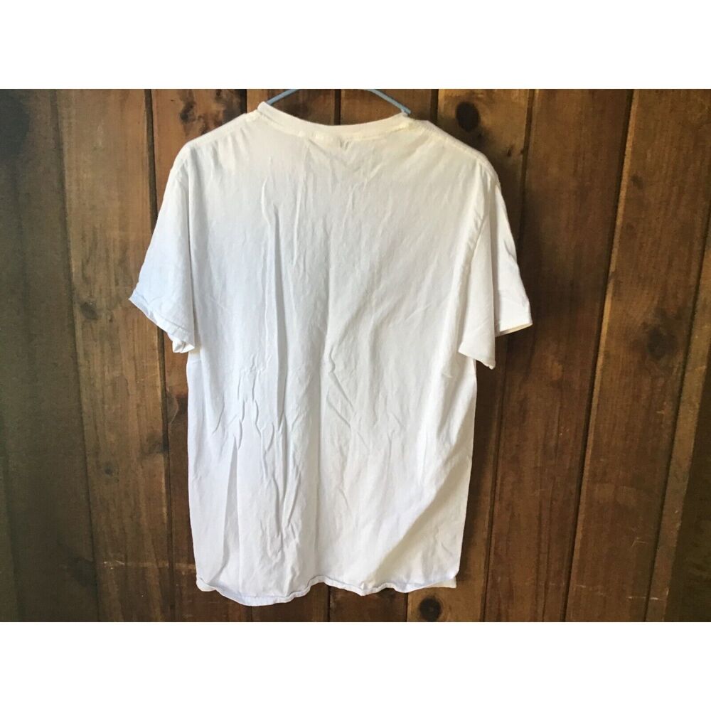 Fruit Of The Loom T Shirt Size M Hustle Graphic Cotton White Short Sleeve - Picture 2 of 6